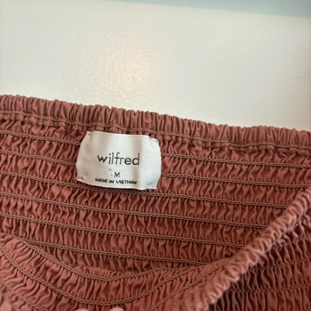 Aritzia‎ Wilfred Inaya Top Pink Sz M Beachy Resort Vacation